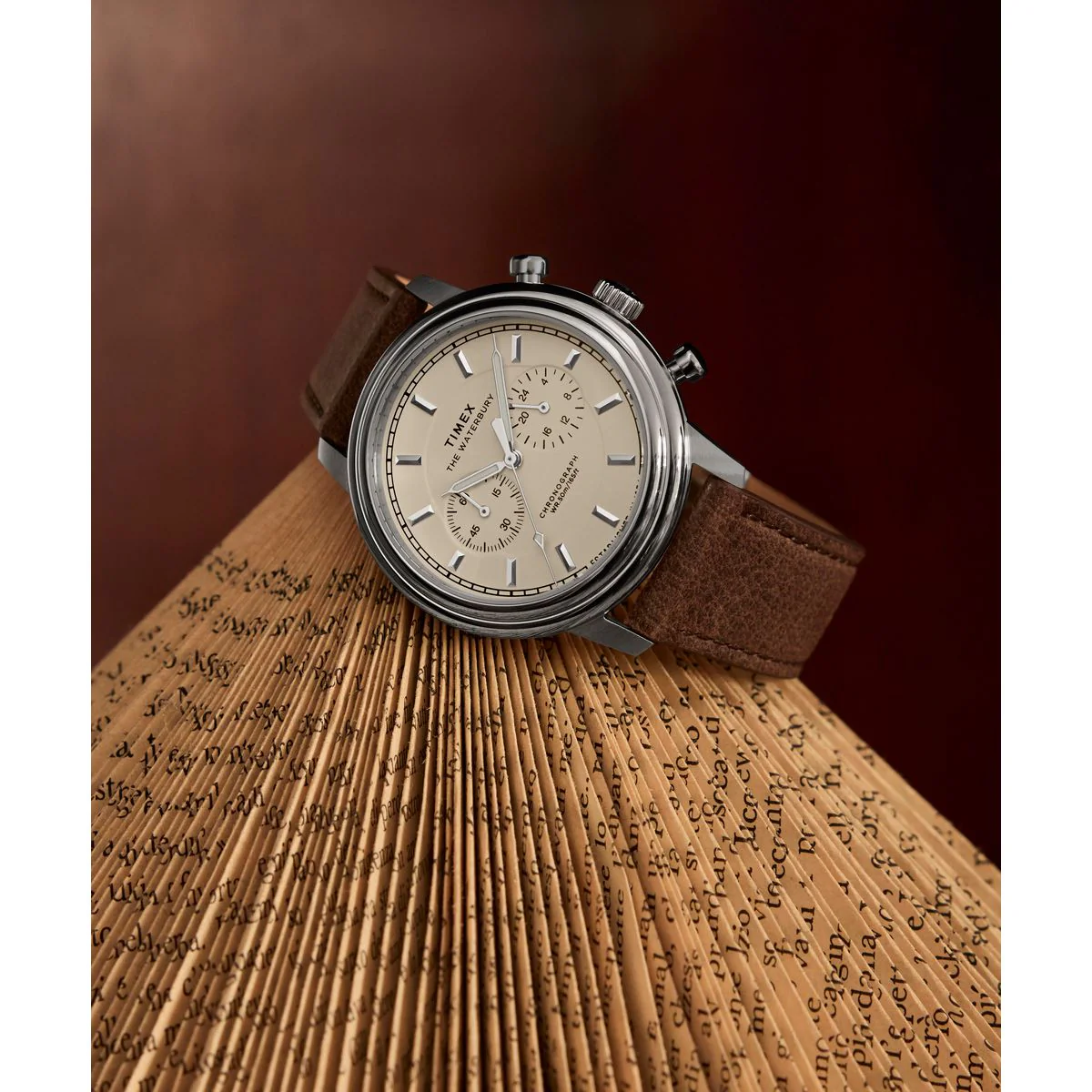 TW2Y23500 Reloj Timex Waterbury de hombre correa de piel - Image 3