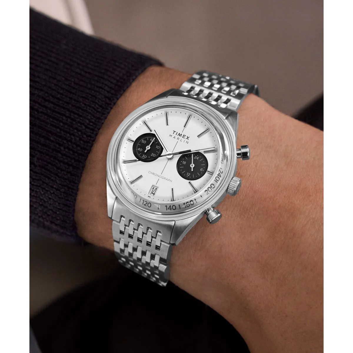 TW2Y24600 Reloj Timex Marlin Jet de hombre correa de metal - Image 2