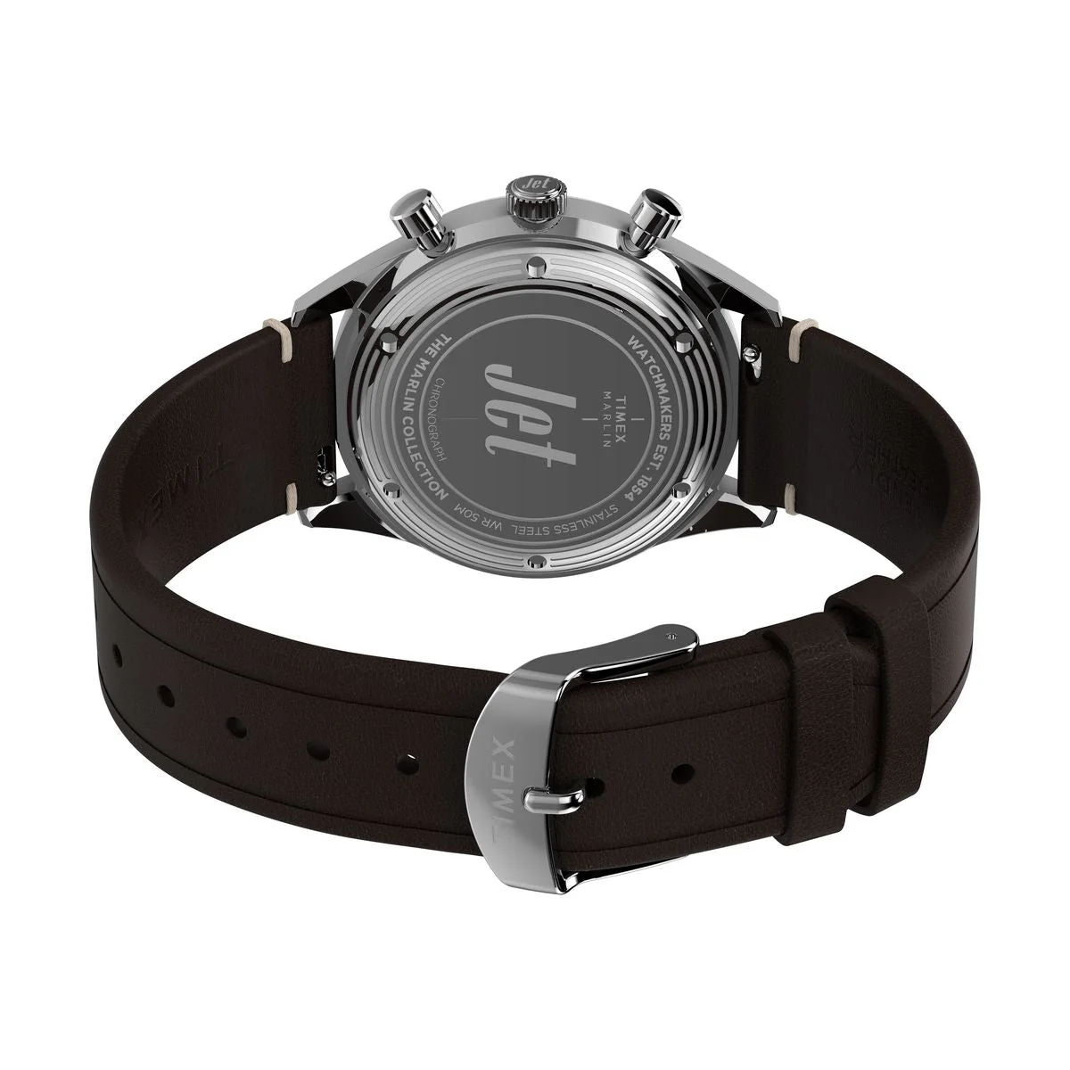 TW2Y24700 Reloj Timex Marlin Jet de hombre correa de cuero - Image 6