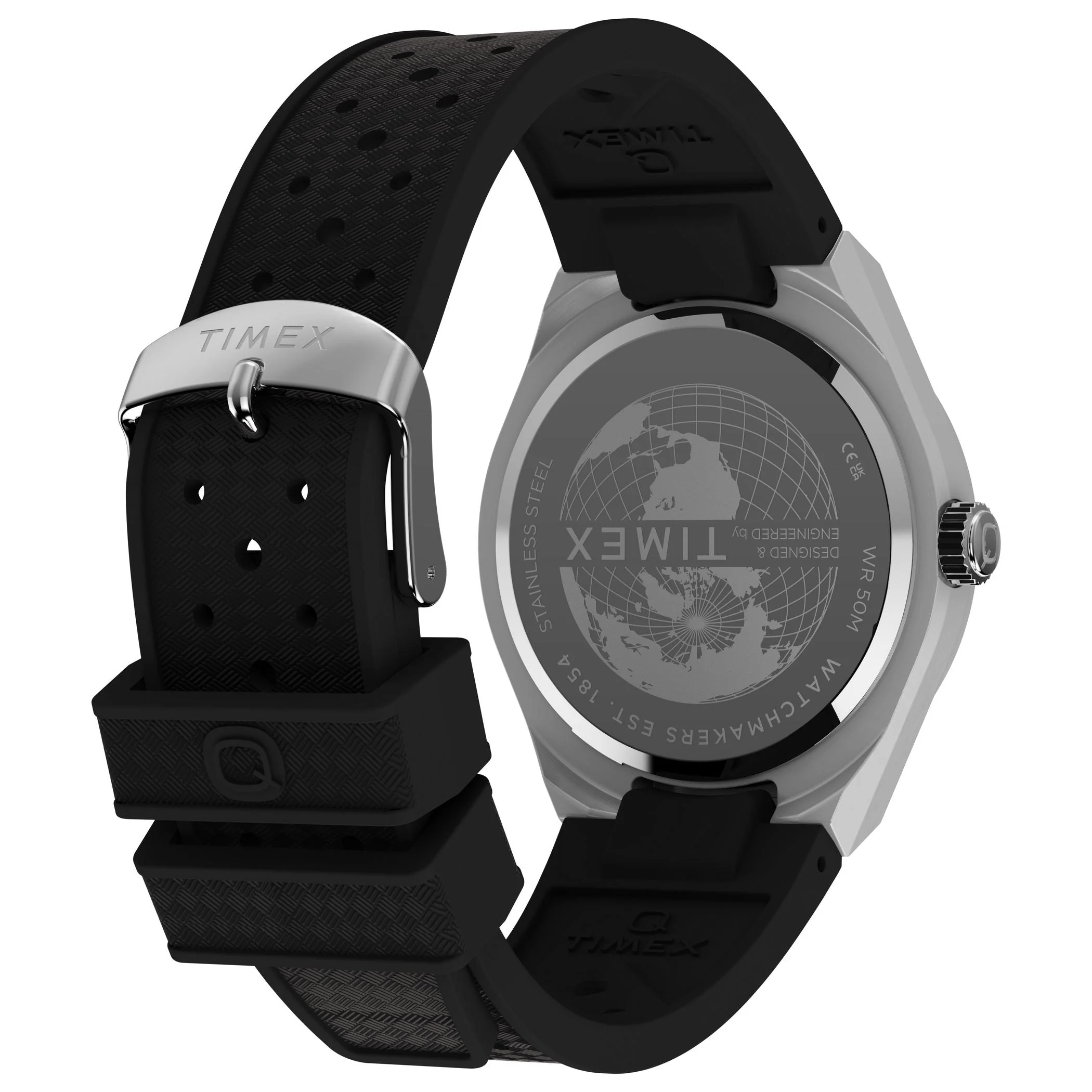 TW2Y24900 Reloj Timex Q Continental de hombre correa de caucho - Image 3