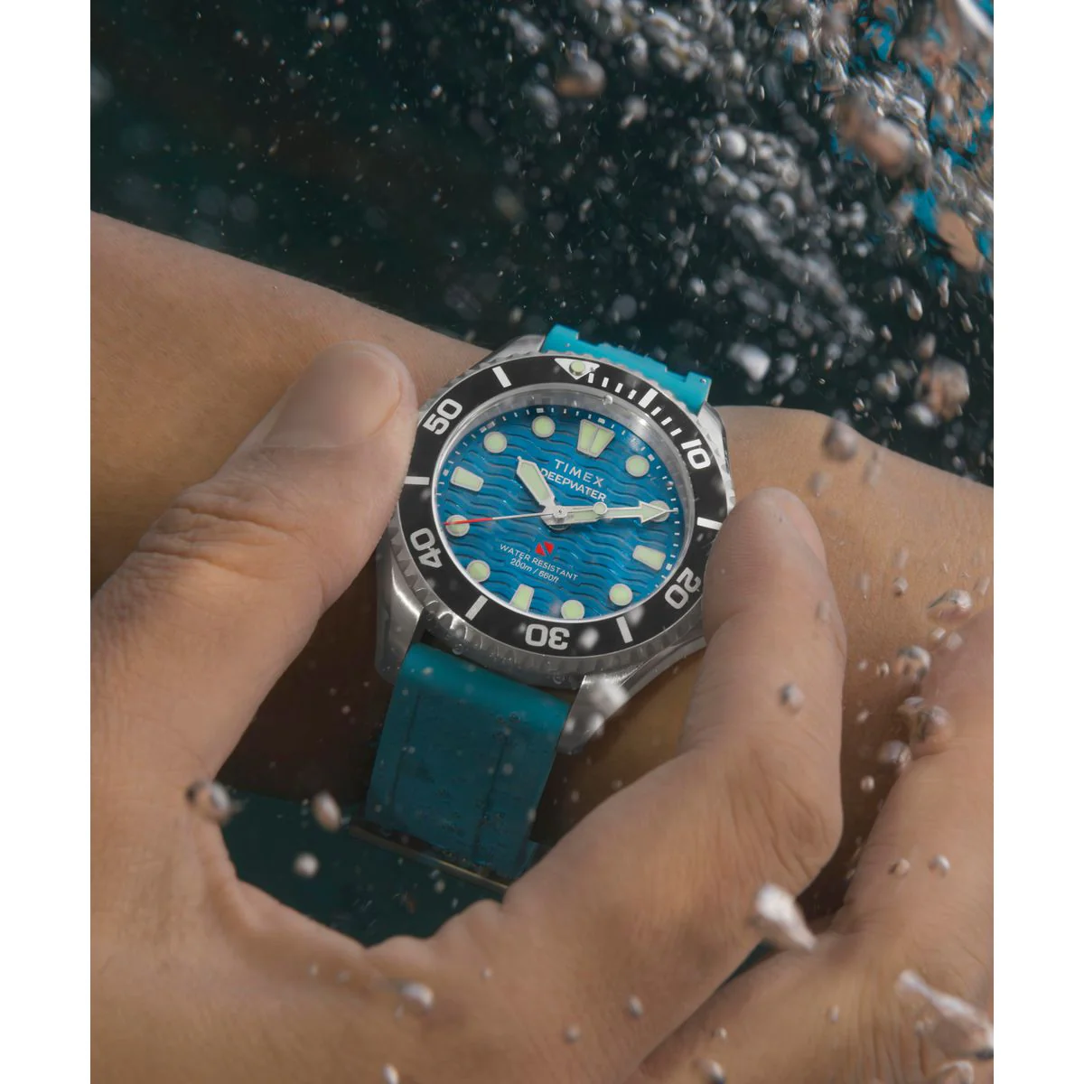TW2Y40400 Reloj Timex Deepwater Meridian unisex pulsera de resina - Image 3