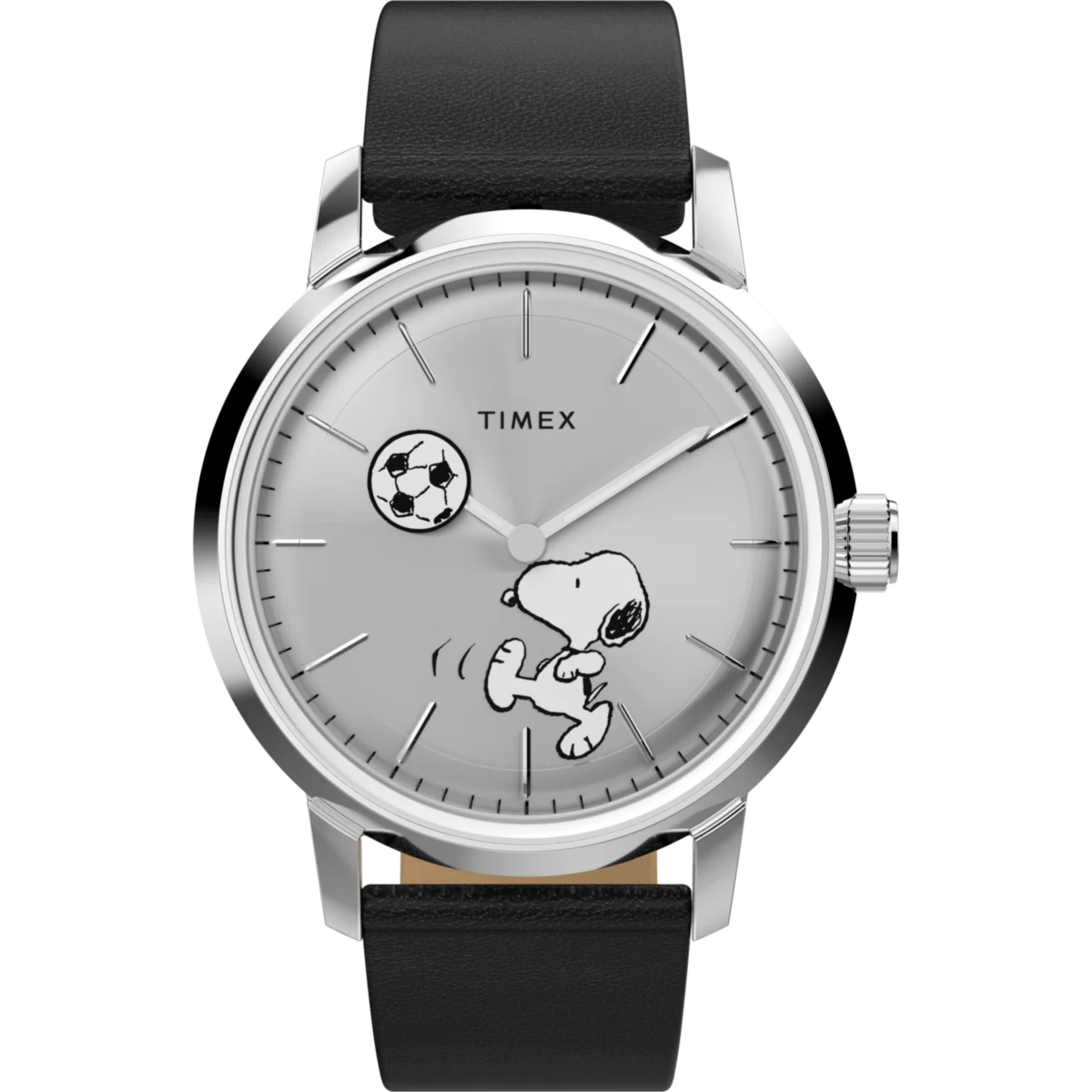 TW2Y53800 Reloj Timex Marlin Soccer Snoopy de hombre correa de piel