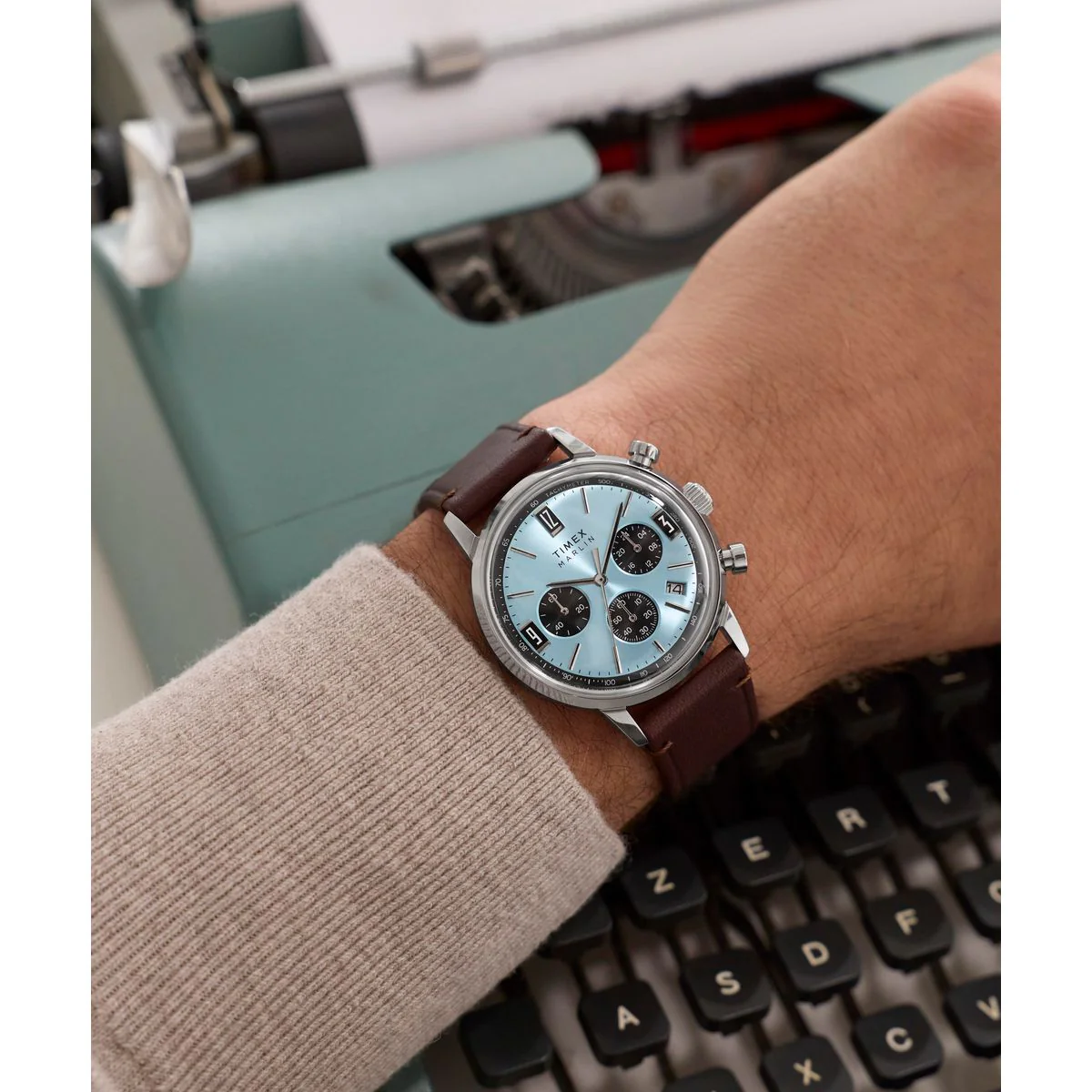 TW2Y66600 Reloj Timex Marlin de hombre correa de cuero - Image 6