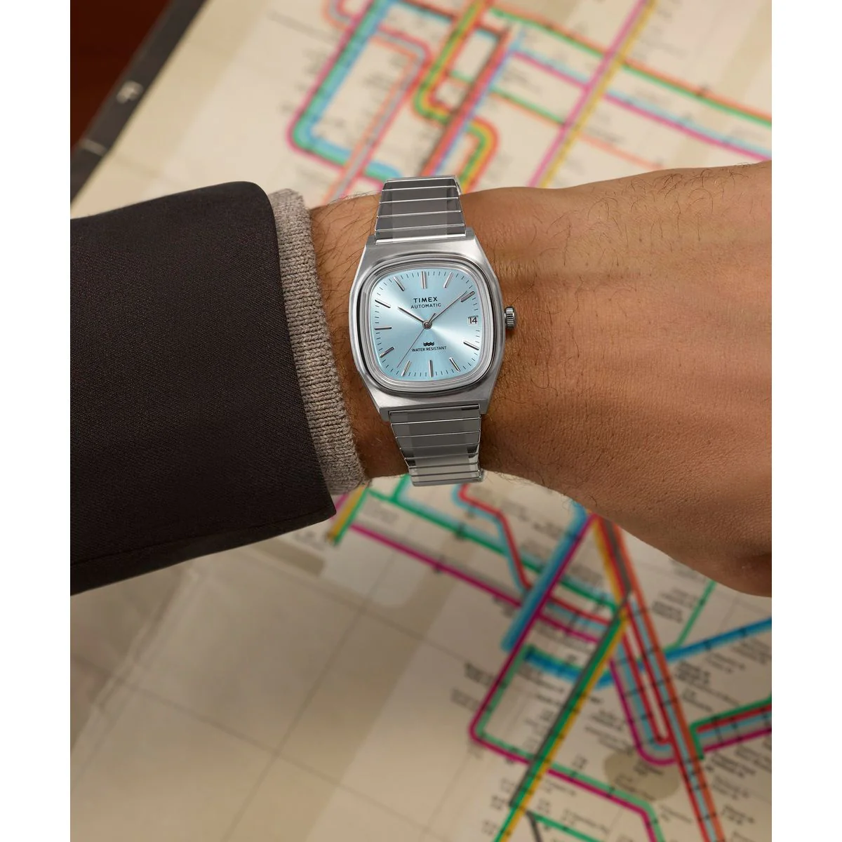 TW2Y66700 Reloj Timex 1983 E Line de hombre correa de metal - Image 8