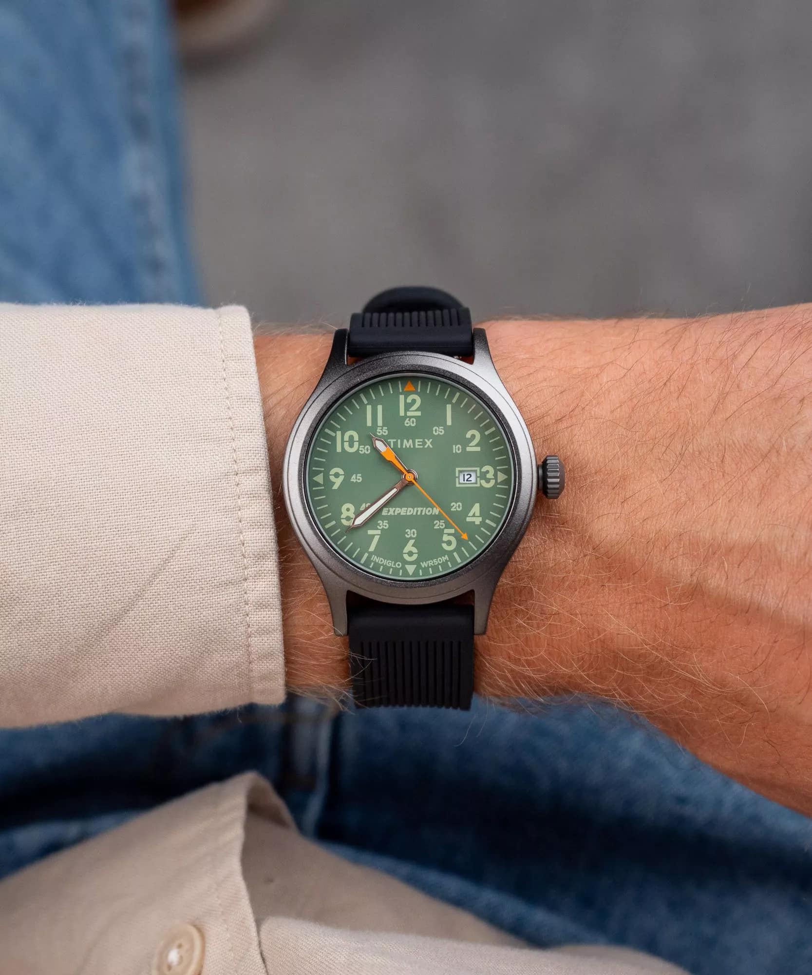 TW4B30200 Timex Expedition reloj para caballero pulsera de caucho 40 mm - Image 3
