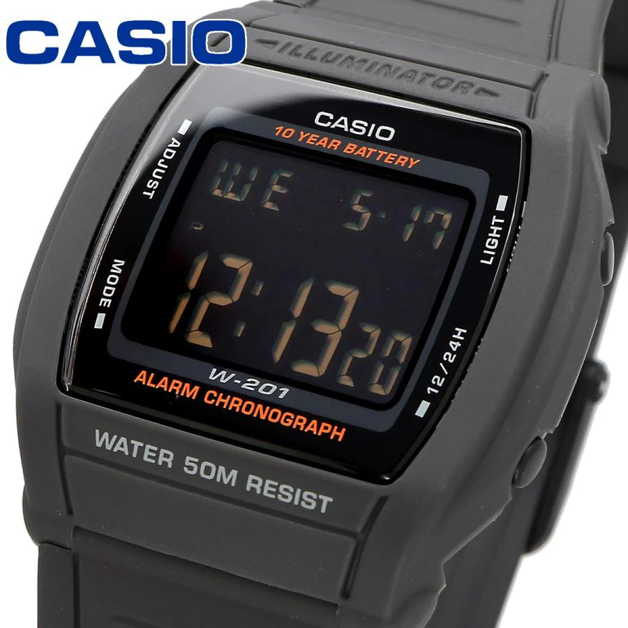 W-201-1BV Casio Reloj Unisex, 10 Años de Bateria Illuminator - Image 5