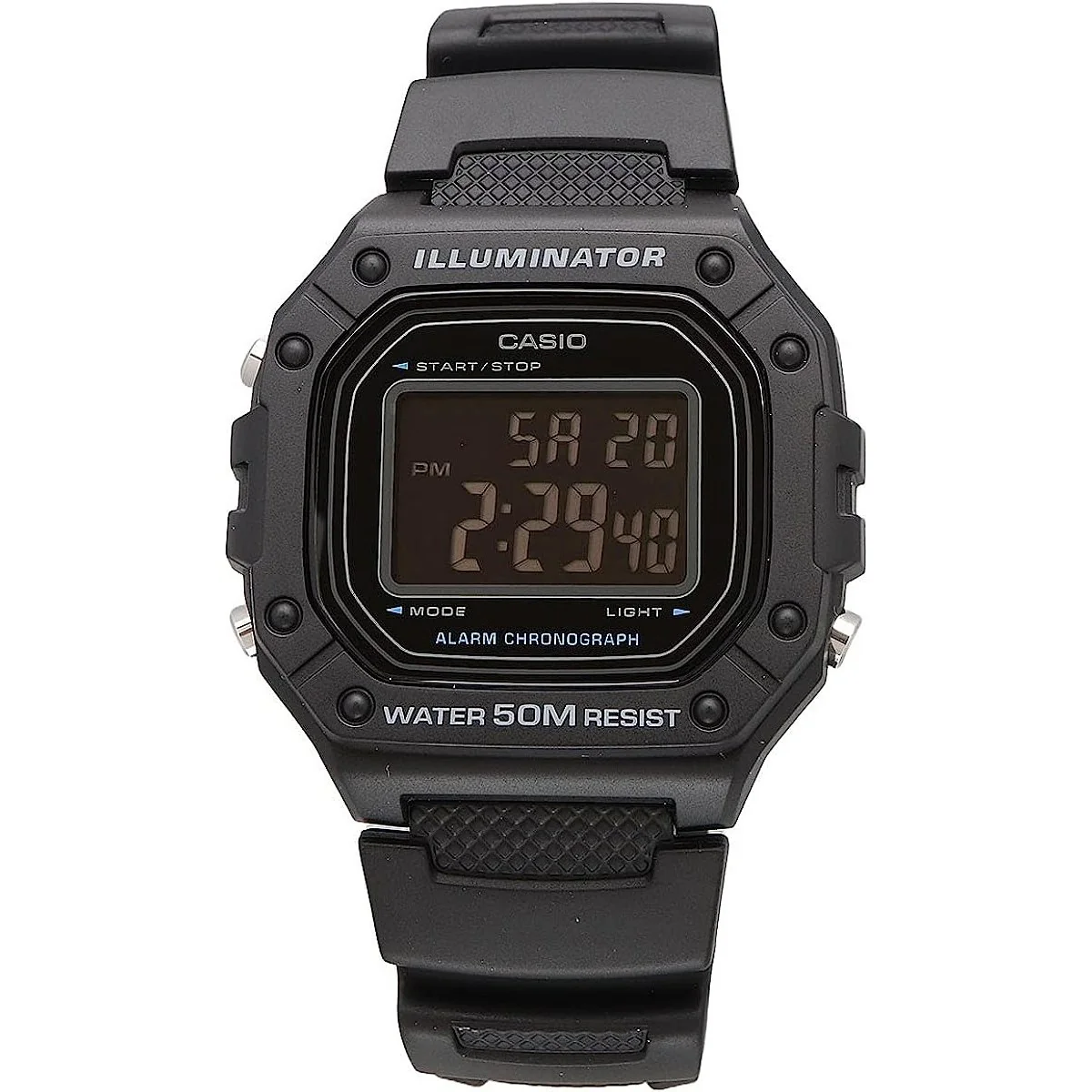 W-218H-1BV Casio Reloj para Hombre, Illuminator con Cronógrafo - Image 5