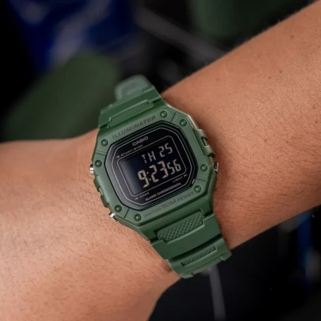 W-218H-3BV Reloj Casio de hombre pulsera de resina - Image 2