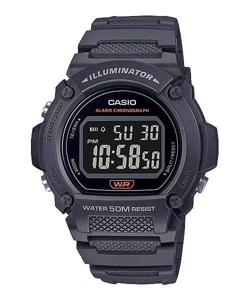 W-219H-8BV Reloj Casio para Hombre, Illuminator con Cronógrafo