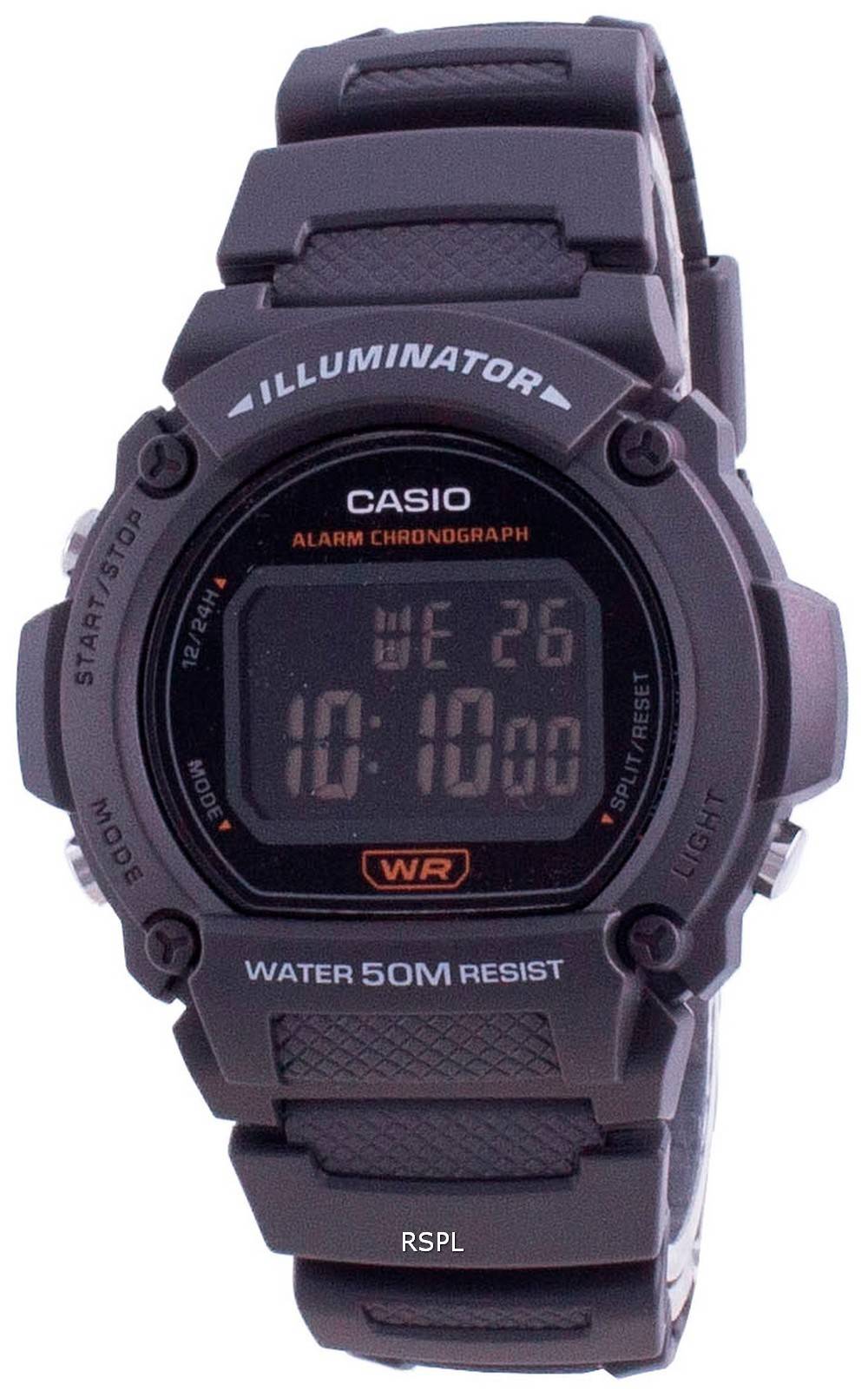 W-219H-8BV Reloj Casio para Hombre, Illuminator con Cronógrafo - Image 5