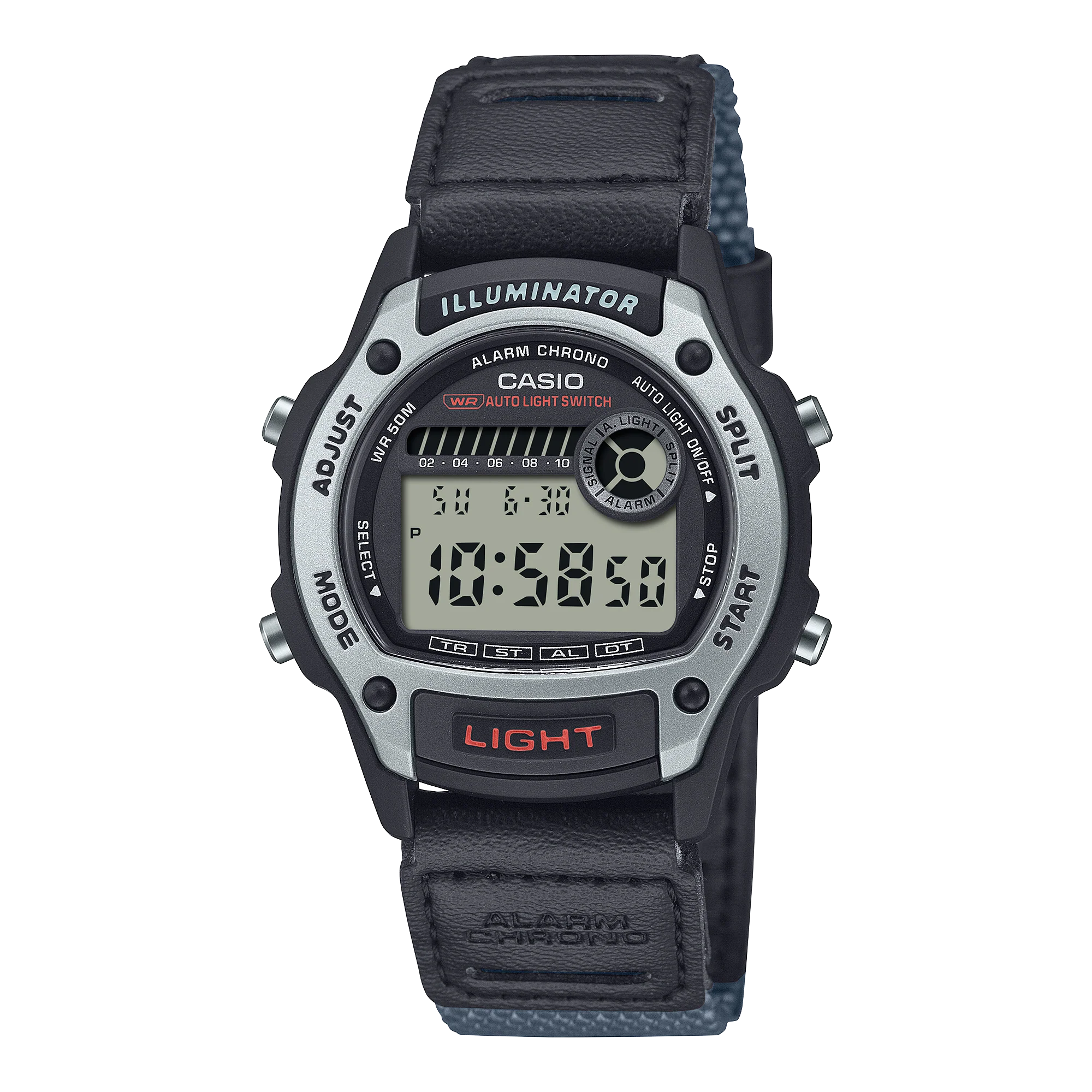 W-220HF-8AVCF Reloj Casio Digital de hombre correa de tela