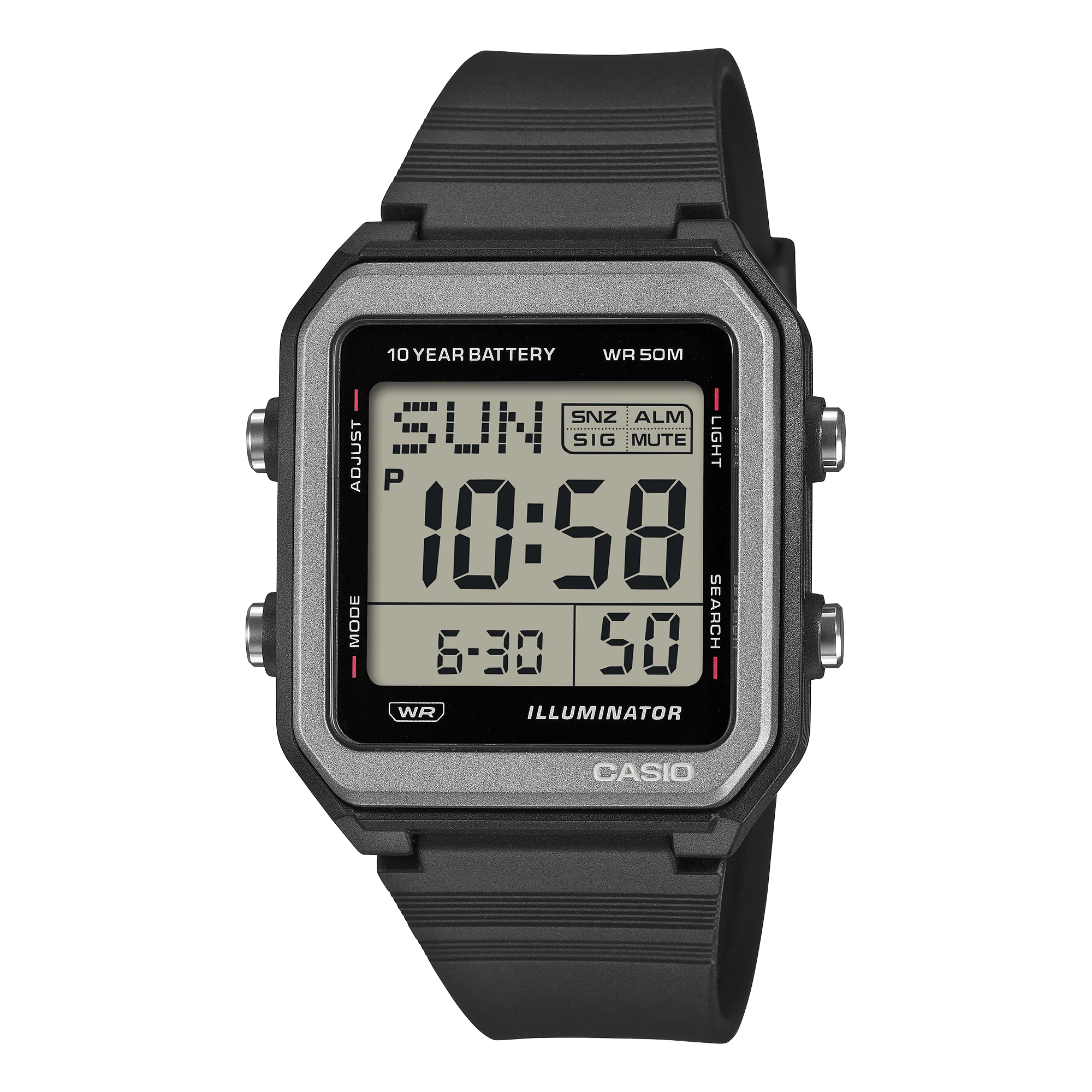 W-221H-1AV Reloj Casio Digital unisex correa de silicona
