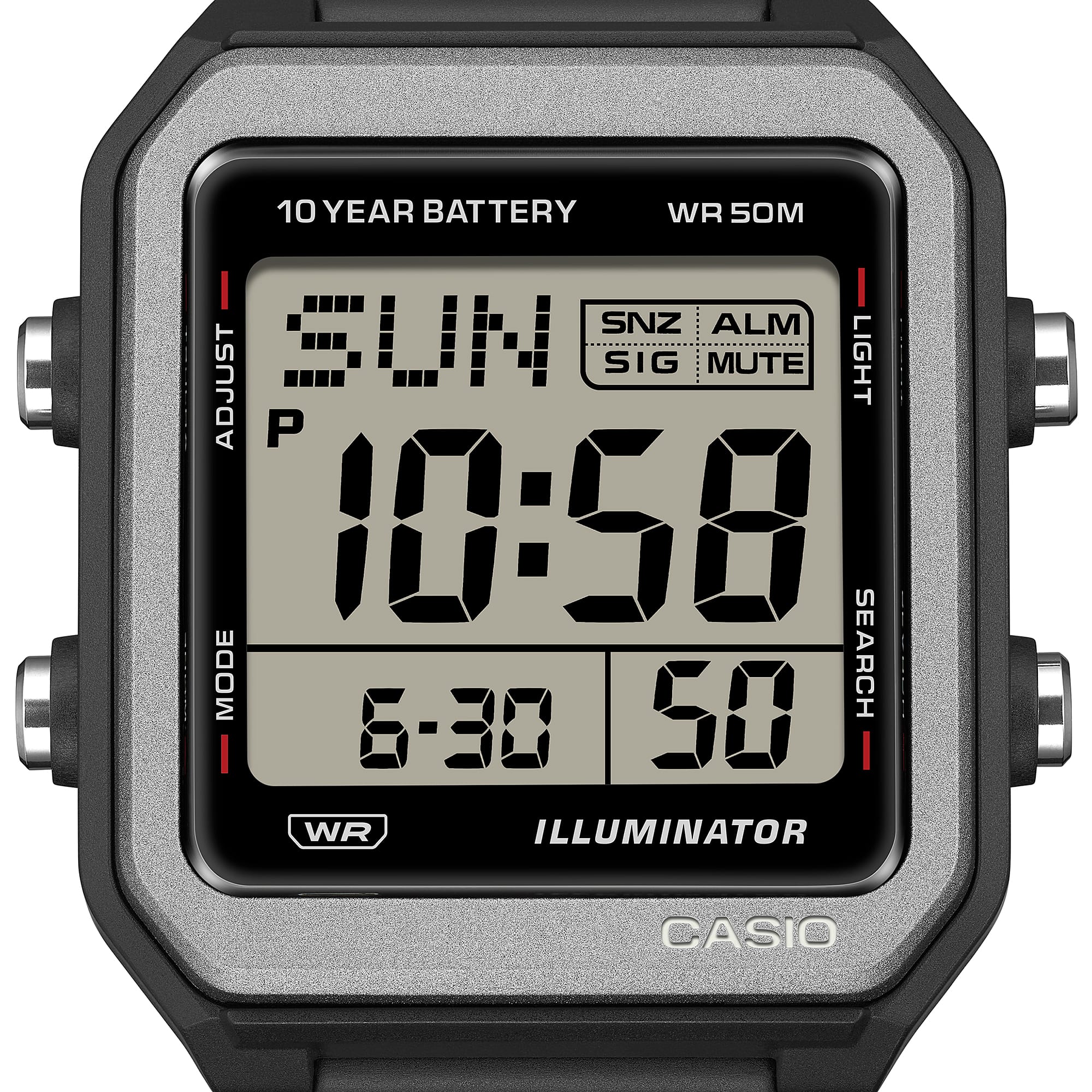 W-221H-1AV Reloj Casio Digital unisex correa de silicona - Image 3