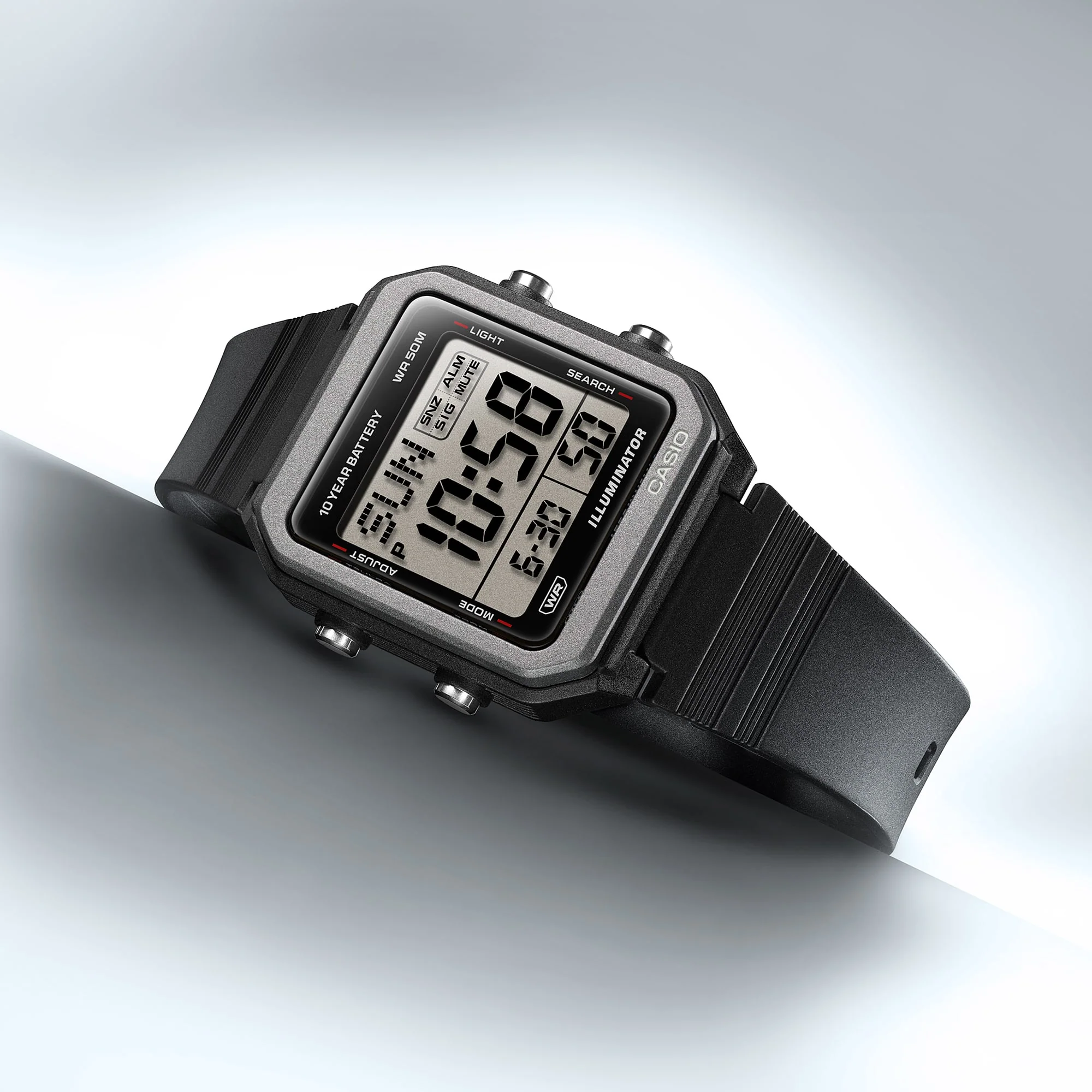 W-221H-1AV Reloj Casio Digital unisex correa de silicona - Image 4