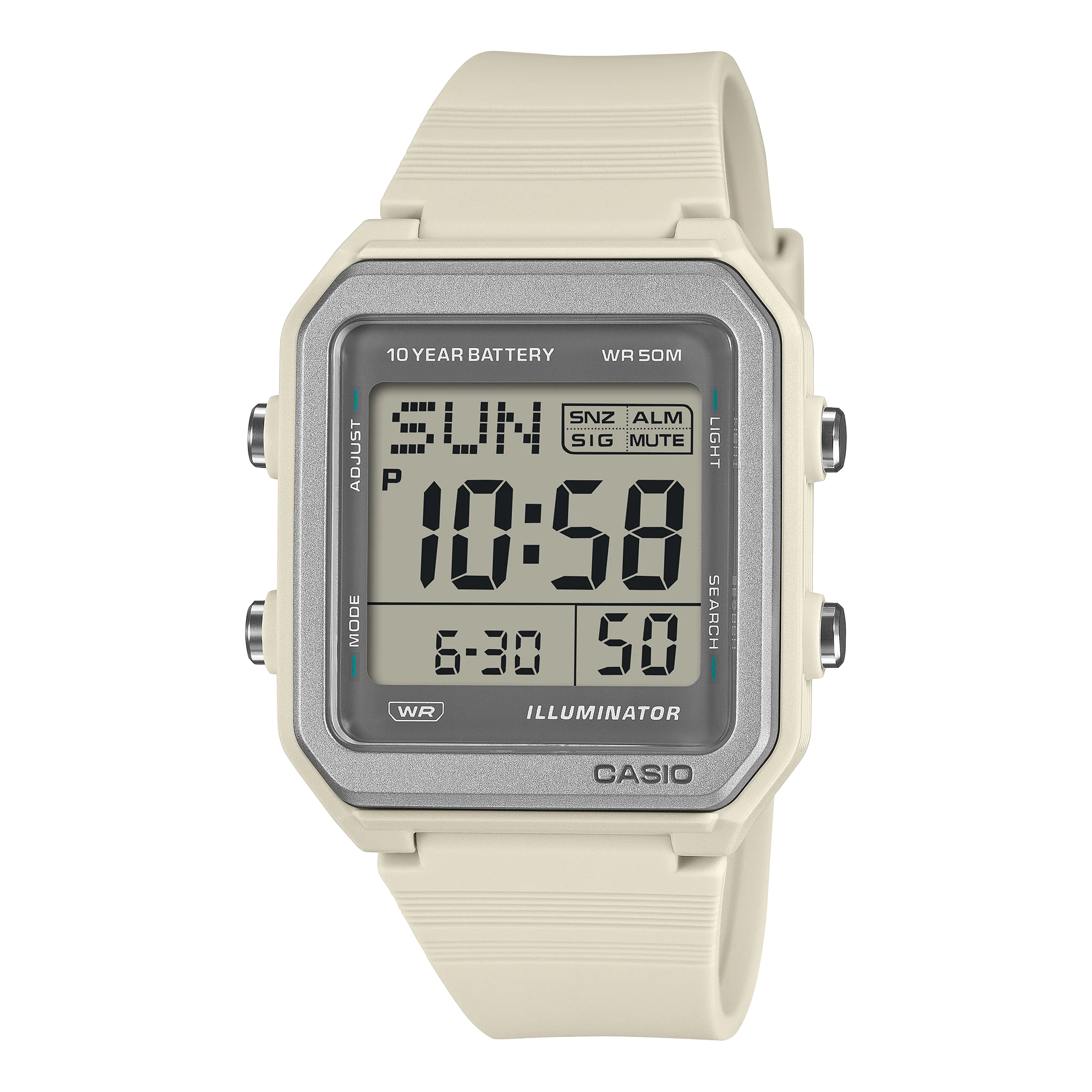 W-221H-8AV Reloj Casio digital unisex correa de silicona