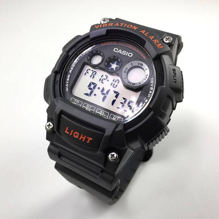W-735H-8AV Reloj Casio para Hombre, Alarma Vibrante Super Illuminantor - Image 2