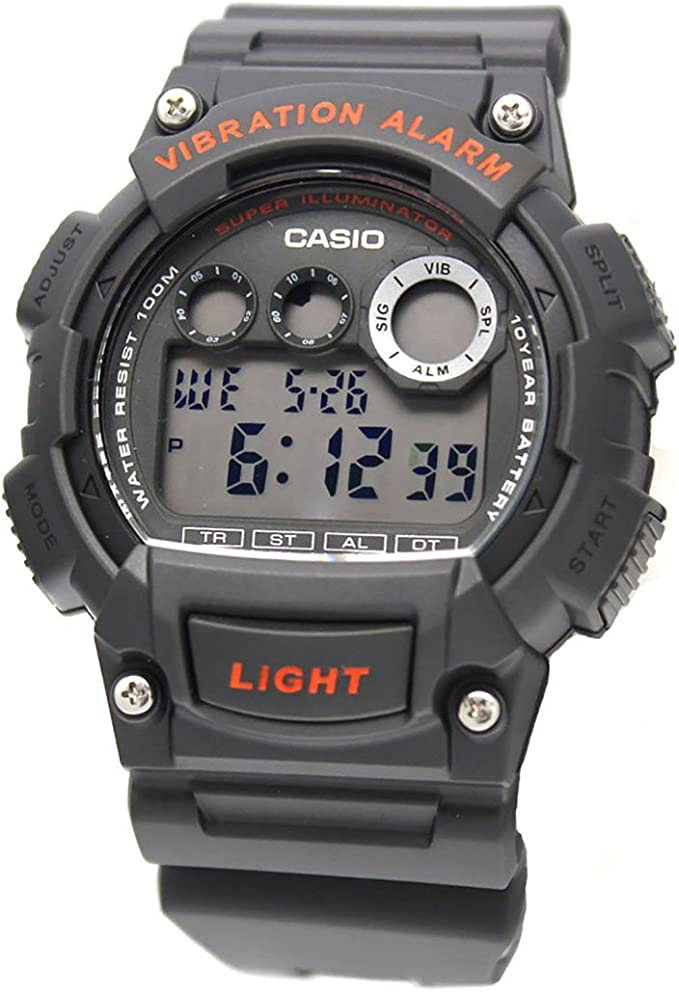 W-735H-8AV Reloj Casio para Hombre, Alarma Vibrante Super Illuminantor - Image 8