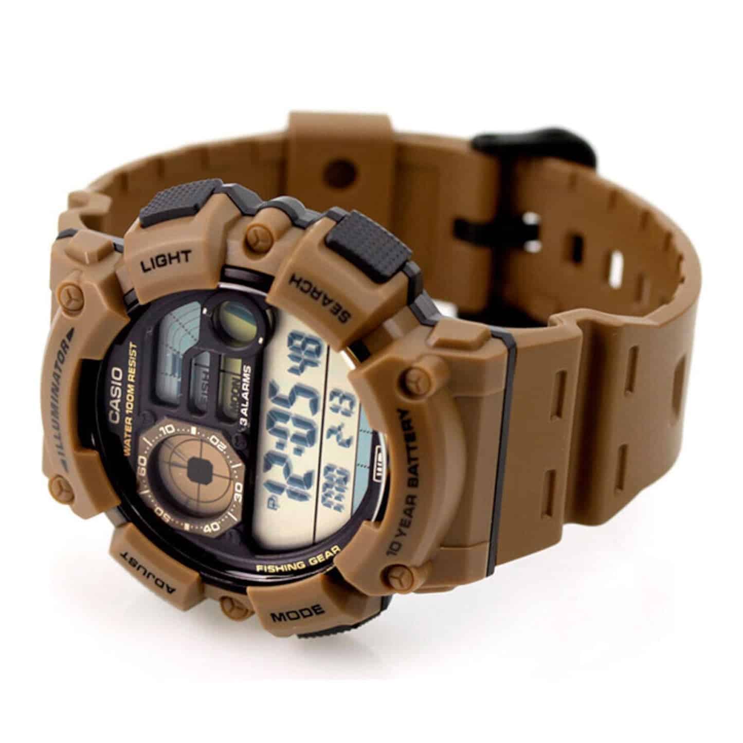 WS-1500H-5AV Casio Reloj para Hombre, Fishing Gear, Fase Lunar - Image 2