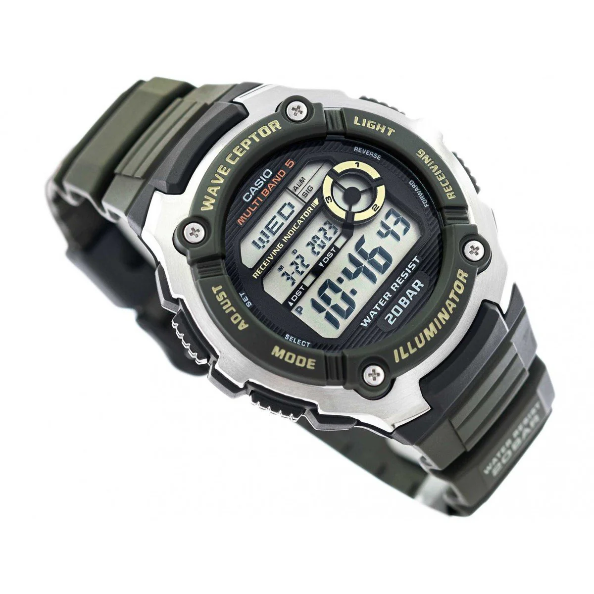 WV-200R-3ACF Casio Reloj para Hombre, Wave Ceptor Illuminator - Image 2