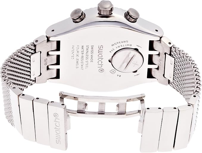 YVS401GB Reloj Swatch Blackie de hombre pulsera mesh 42mm - Image 3