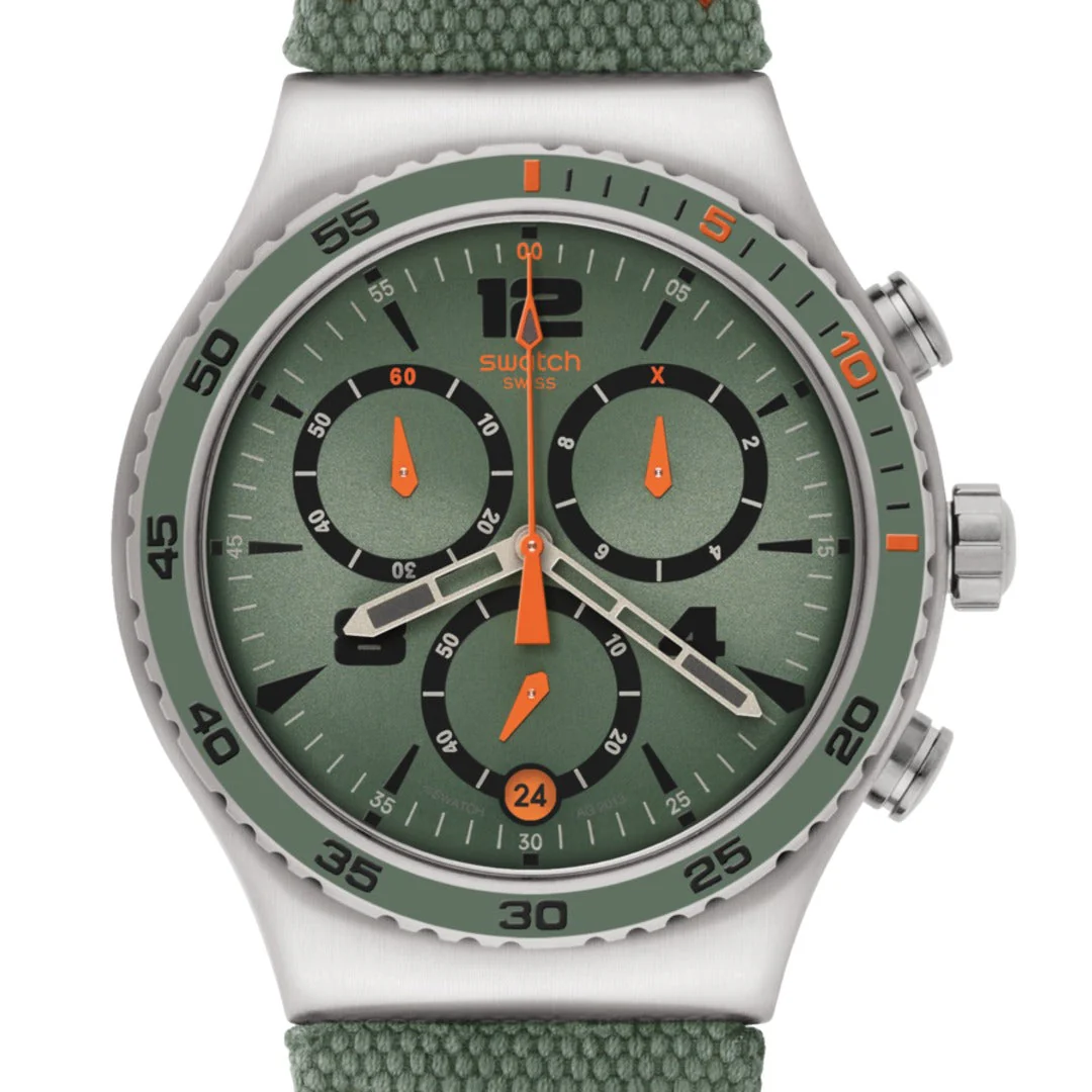 YVS402 Reloj Swatch L'Heure du Marais de hombre correa de tela - Image 2