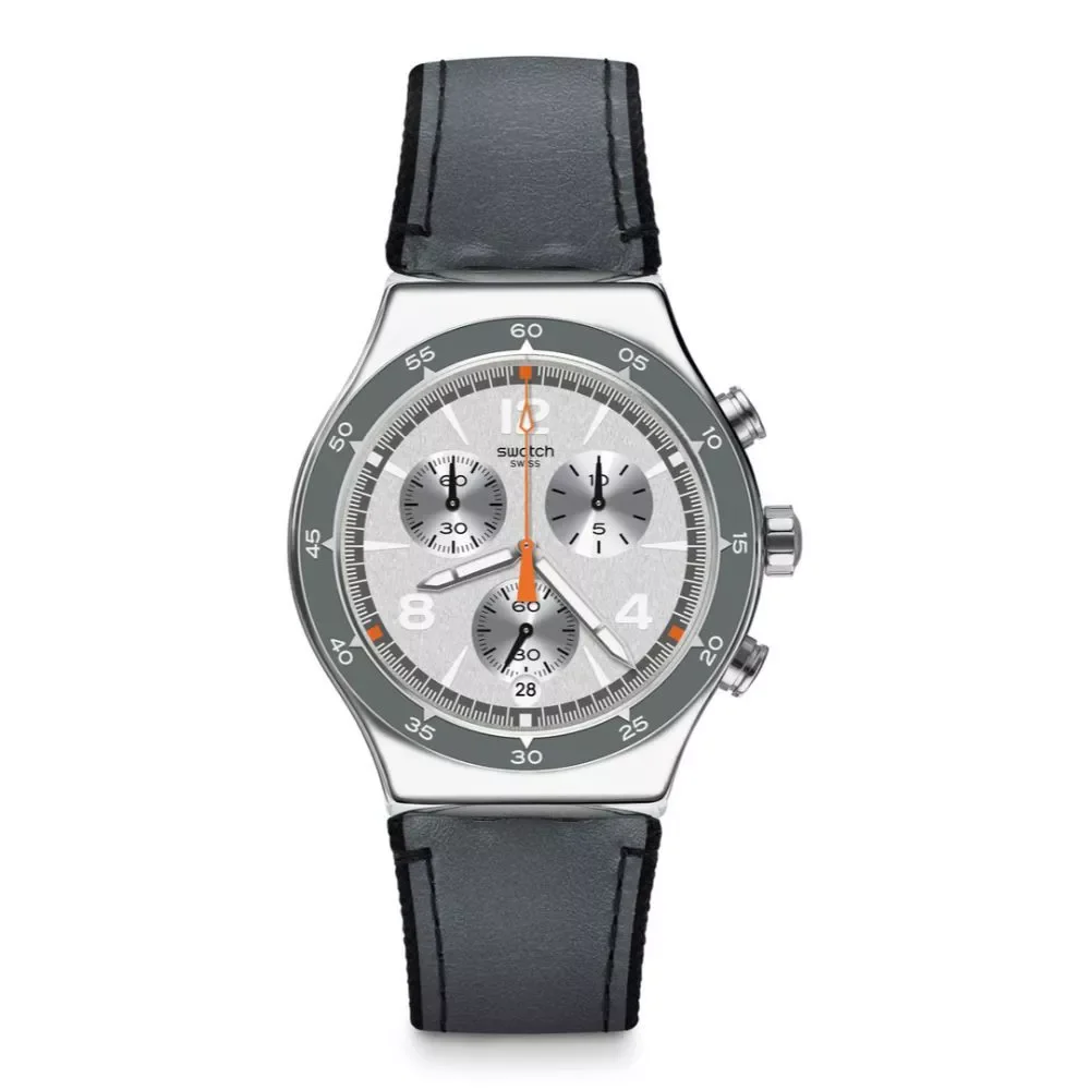 YVS446 Reloj Swatch Irony de caballero banda de piel